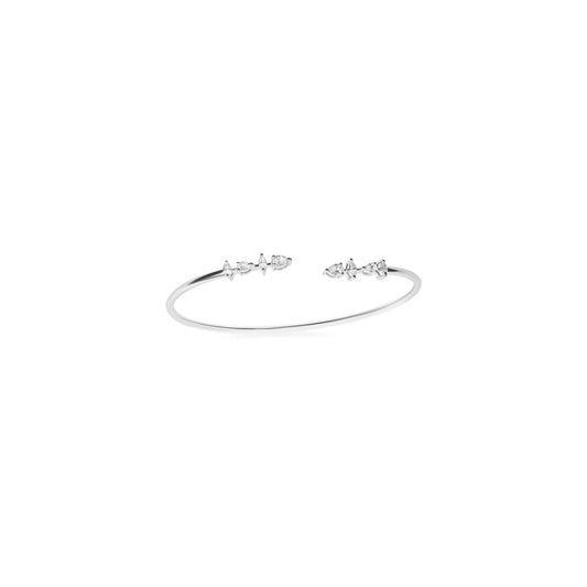 FANCY DIAMOND WHITE GOLD BANGLE